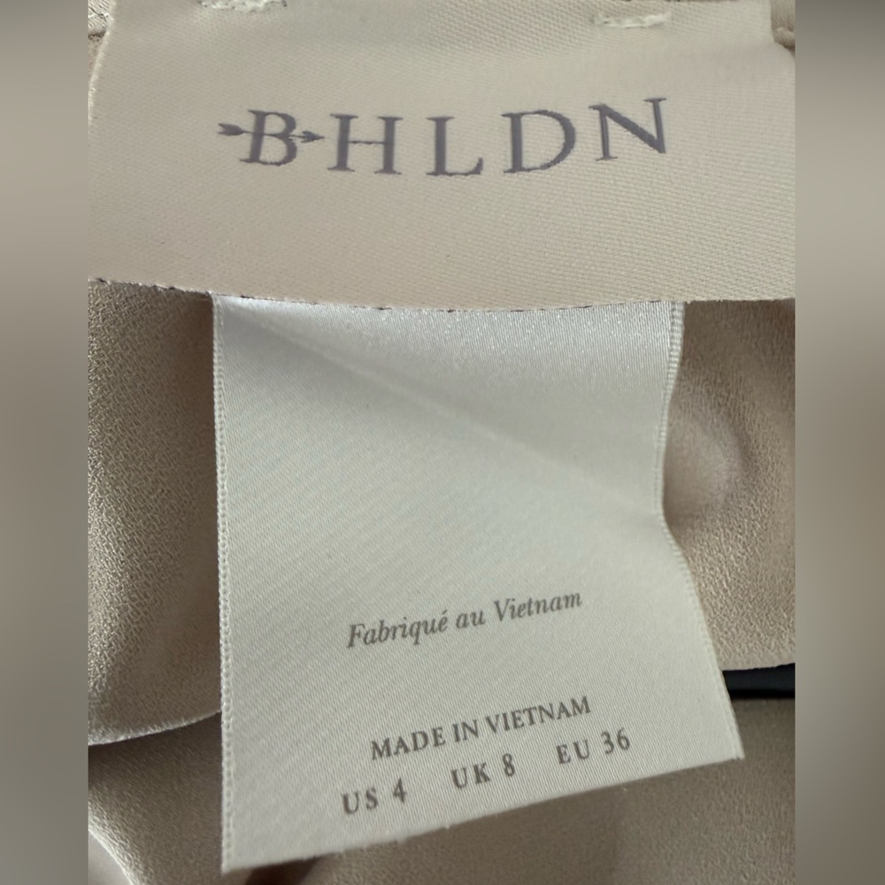 BHLDN Elegant Cream Maxi Dress size 4 - Picture 5 of 5